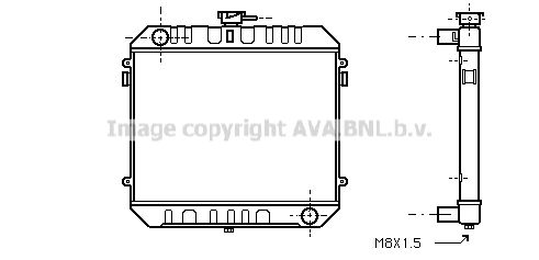 AVA QUALITY COOLING Радиатор, охлаждение двигателя OL2144